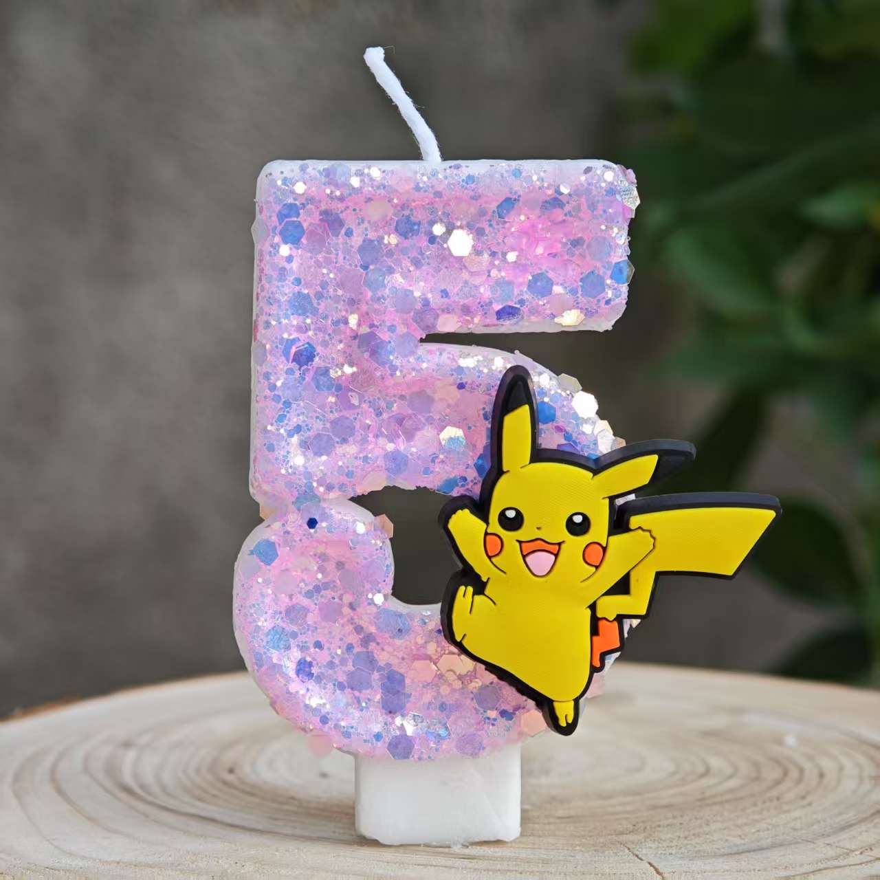 Candle Surprise - Pikachu Pokémon Candles 0-9 Number Cake