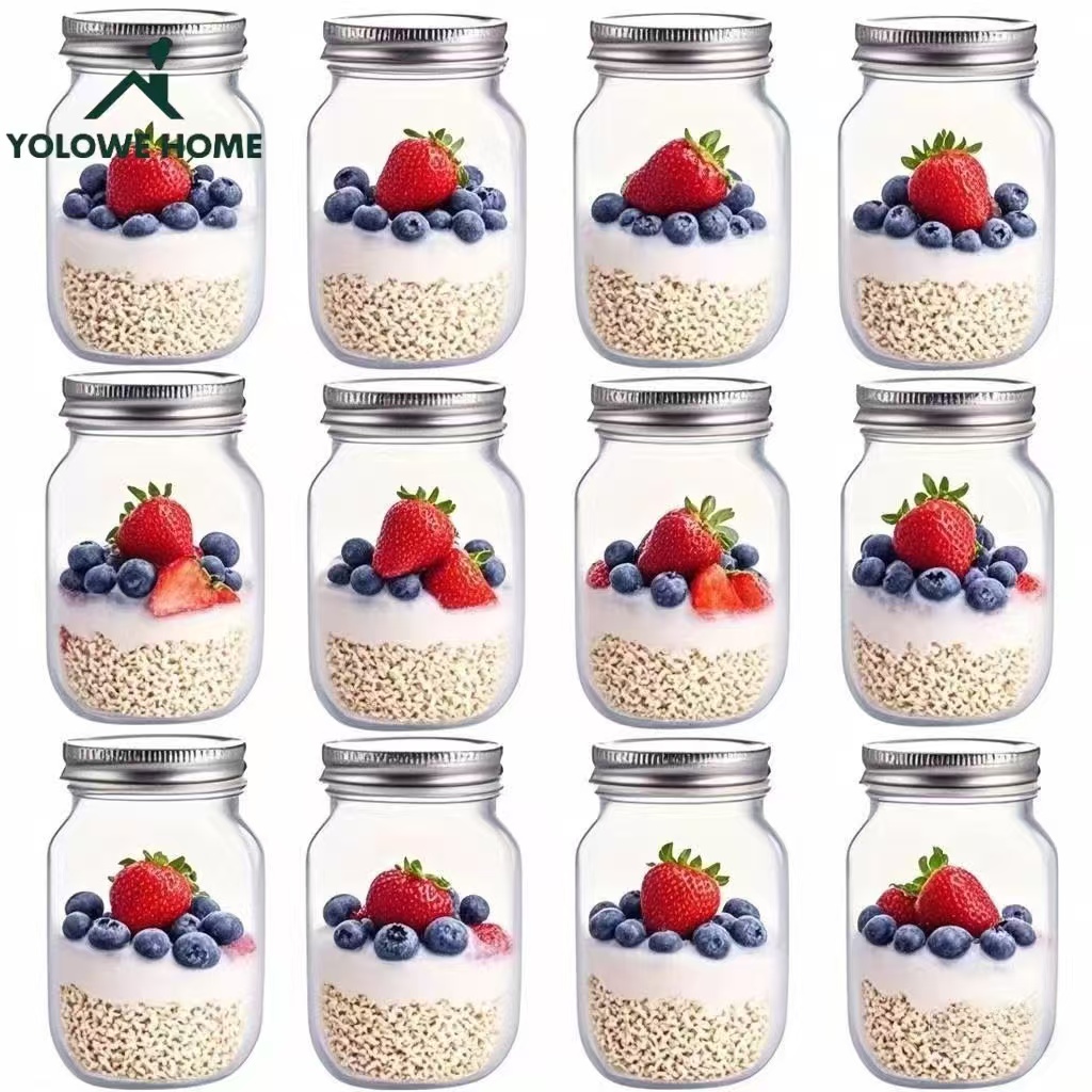6Pcs, 12Pcs, 500Ml/16Oz, Glass - огляд і ціна Mason Jar 8Oz