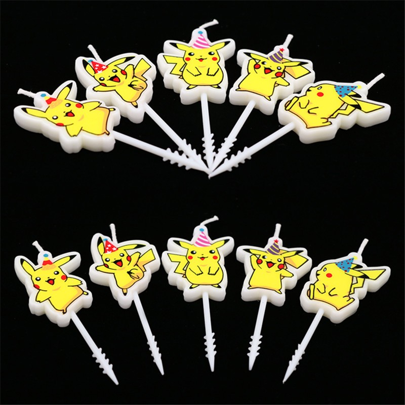 5pcs/lot Pokemon Birthday Cake - огляд і ціна Candle Surprise