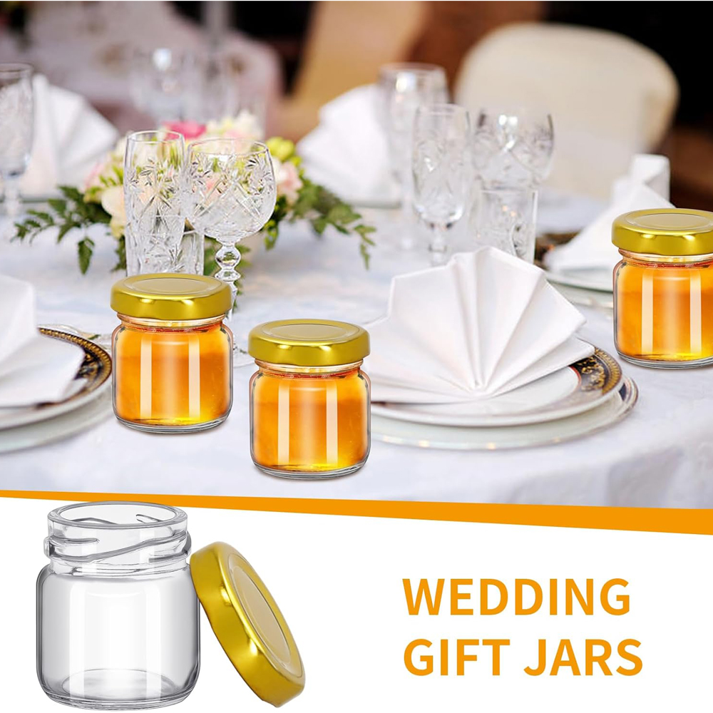 1.5 oz Round Mini Clear Honey  - огляд і ціна Mason Jar 8Oz
