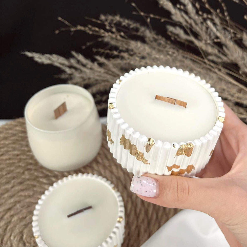 Concrete Candle Jar Silicone M - огляд і ціна Candle Making Supplies Jars