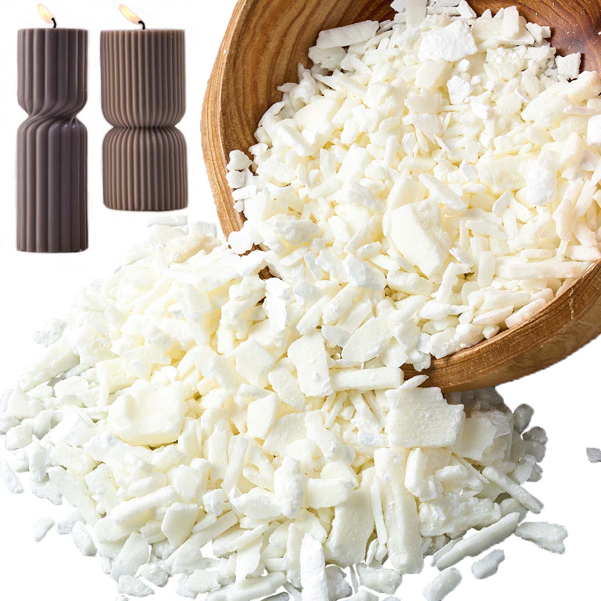 1 Pounds Pure White Soy Wax Fo - огляд і ціна Candle Making Supplies Kit
