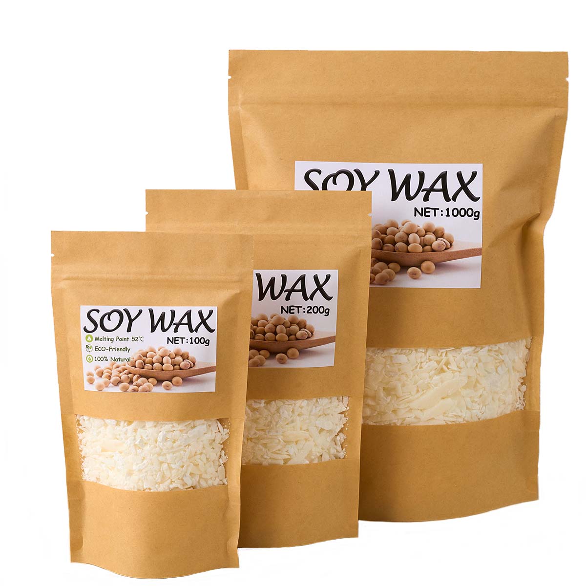 1 Pounds Pure White Soy Wax Fo - огляд і ціна Candle Making Supplies Kit