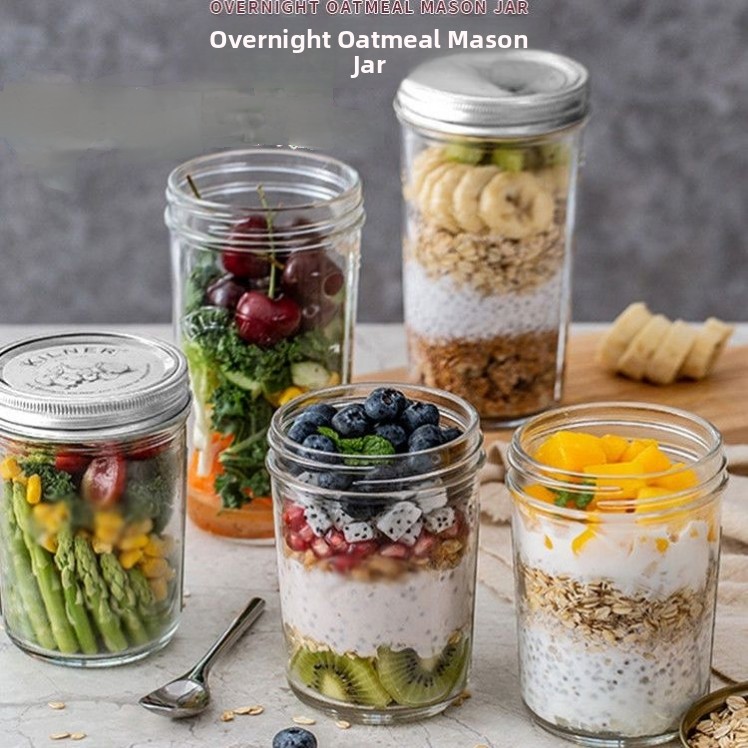 Large Mouth Glass Mason Jar Se - огляд і ціна Mason Jar 8Oz
