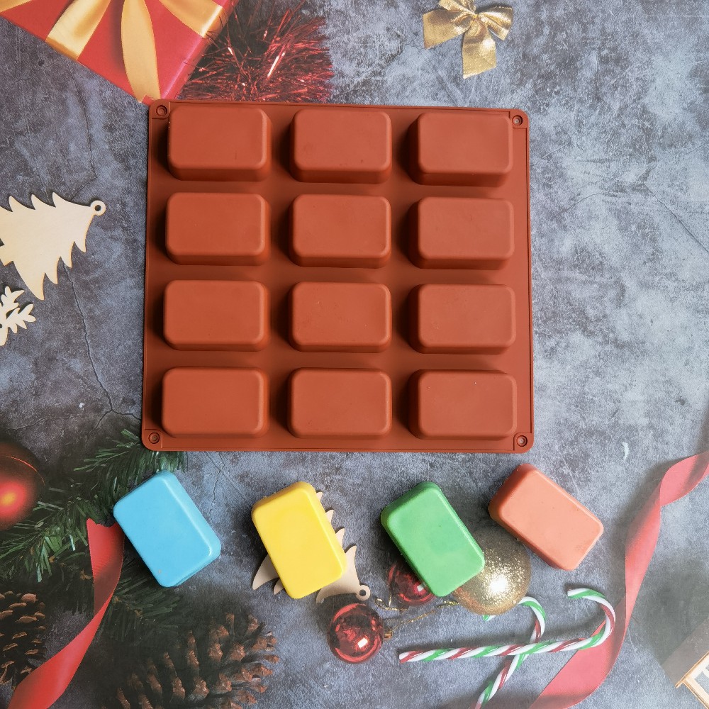 12 Cavity Square Silicone Soap - огляд і ціна Candle Making Supplies Kit