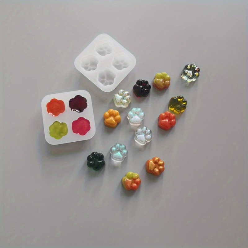 1Cat Paw Pattern Silicone Mold - огляд і ціна Candle Making Supplies Kit