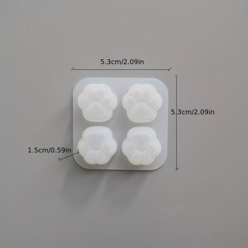 1Cat Paw Pattern Silicone Mold - огляд і ціна Candle Making Supplies Kit
