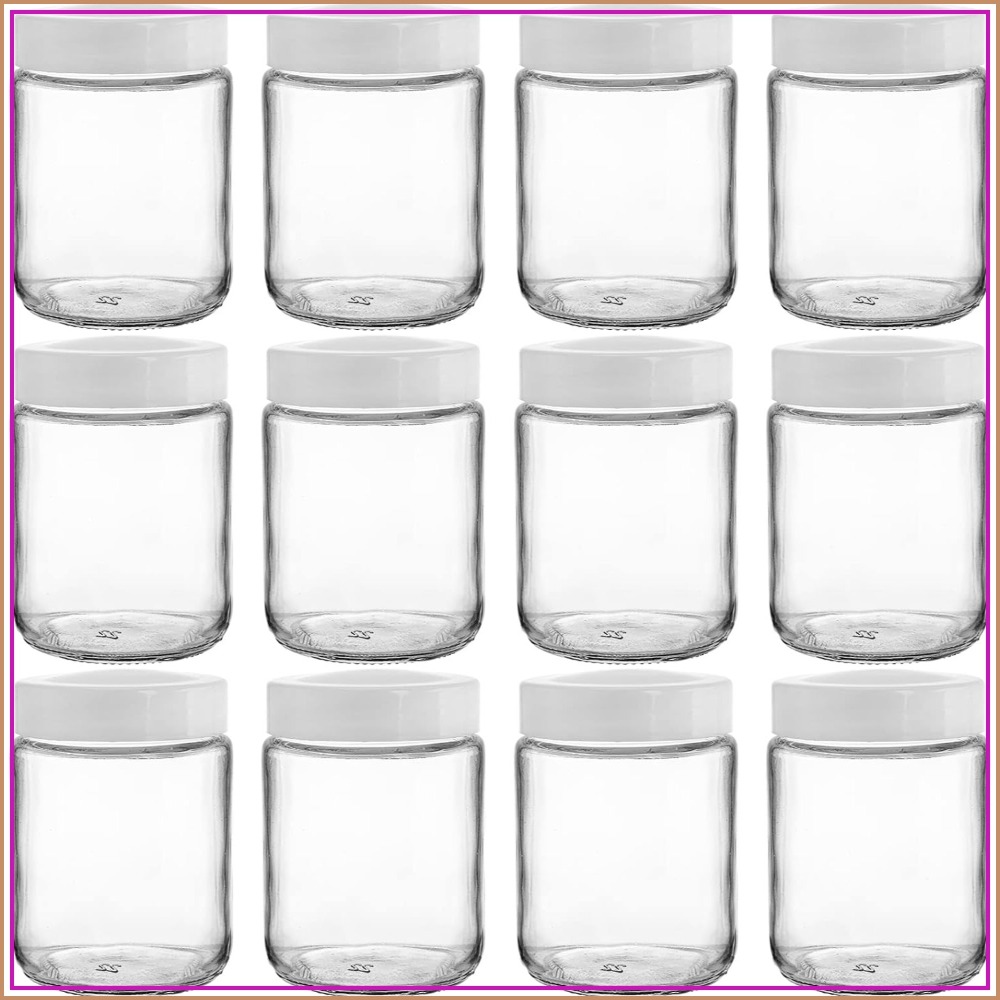 12 Pack 8 oz Glass Mason Jars  - огляд і ціна Mason Jar 8Oz