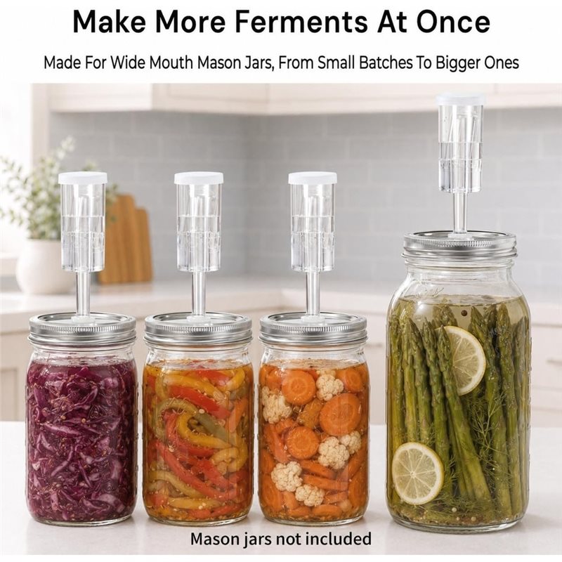 DTEW-Fermentation Lids For 8 T - огляд і ціна Mason Jar 8Oz